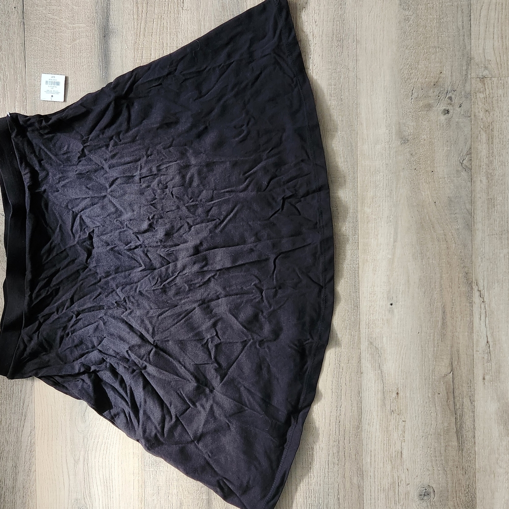 Ardene Black A-line Asymmetrical Midi Skirt Casual